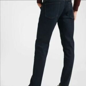 Banana Republic Men's jeans 34 x 32 skinny slim denim pants dark wash rinse